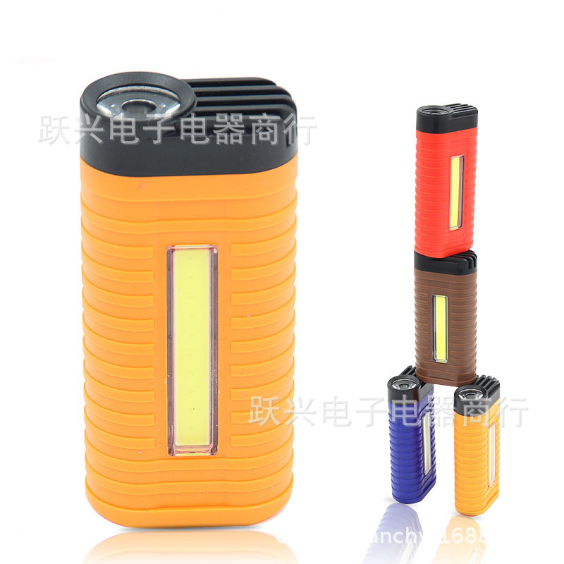 New multi-functional COB work light, anti-slip portable inspection light, backpack auto repair, outdoor camping light, strong light illumination pic 5