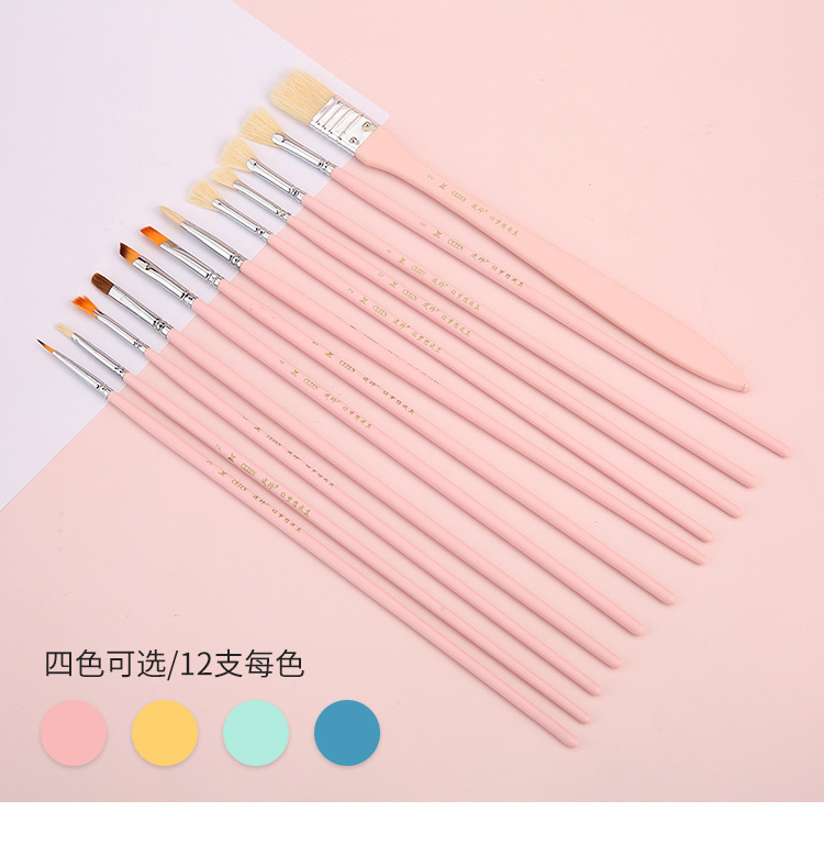Venta directa de fábrica 10pcs multifunción pinceles de aceite al por mayor acuarela guache acryl painting pen set para arte pic 6
