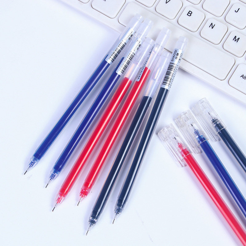 Direct-sale large-capacity, high-performance gel pen, 0.5mm carbon water pen, special pen for student exams, signature pen pic 14