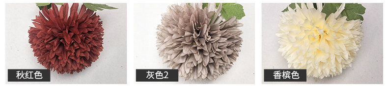 单头球清新葱球仿真花单头绣球绢花假花家居婚庆小清新装饰花详情126