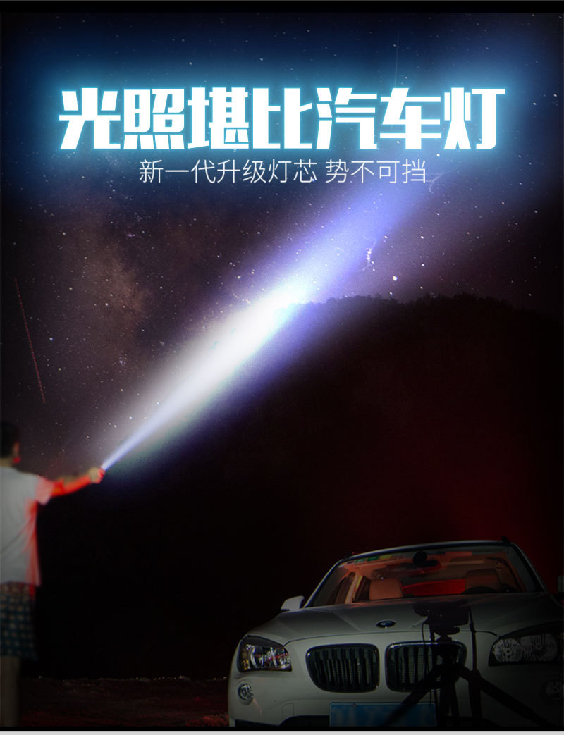 Tiger Hunter car usb charging safety escape hammer flashlight Solar safety hammer LED flashlight with strong LED light pic 39