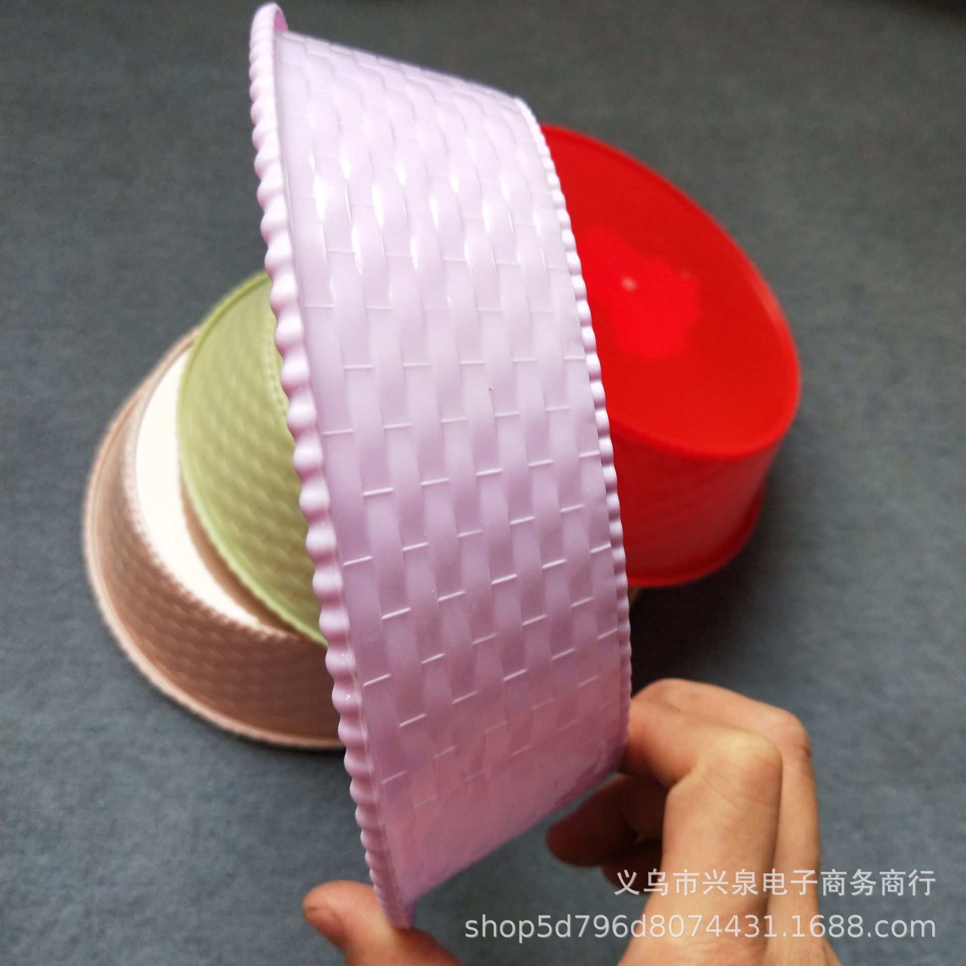 【 Zone 3-7 】238 round fruit platter 690 yuan per piece, one-yuan store plastic fruit platter, colored plastic fruit platter, round fruit platter, retail platter, candy platter pic 4