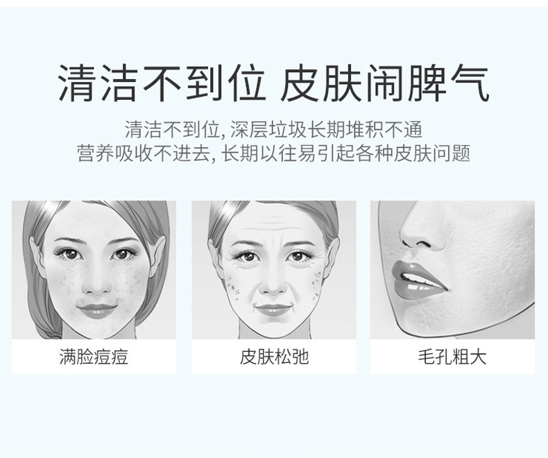 电子美容仪 光子嫩肤仪导出洁面仪 温热导入洁肤仪 洗脸面部清洁光子嫩肤美容仪 深层清洁提亮肤色详情3