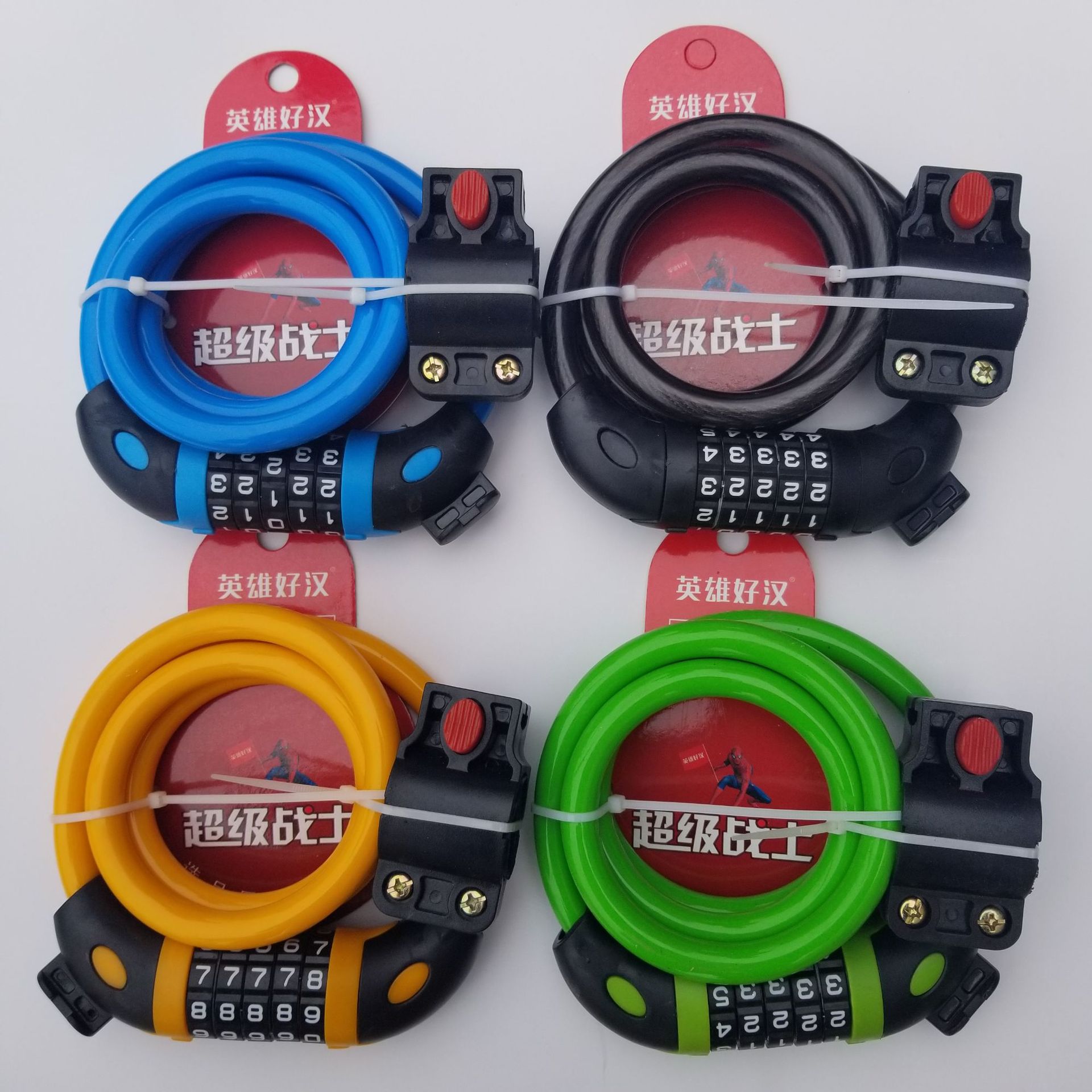 Mountain bike five-digit combination lock, bicycle lock, wire chain lock, cycling equipment accessories, smooth vehicle industry pic 10