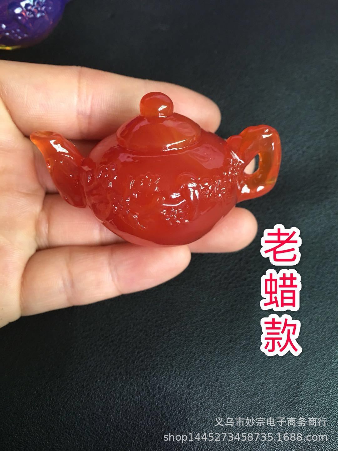 琥珀蜜蜡麻将把玩件蓝珀血珀把把壶手把件老蜜蜡把把糊白蜜金珀批详情9