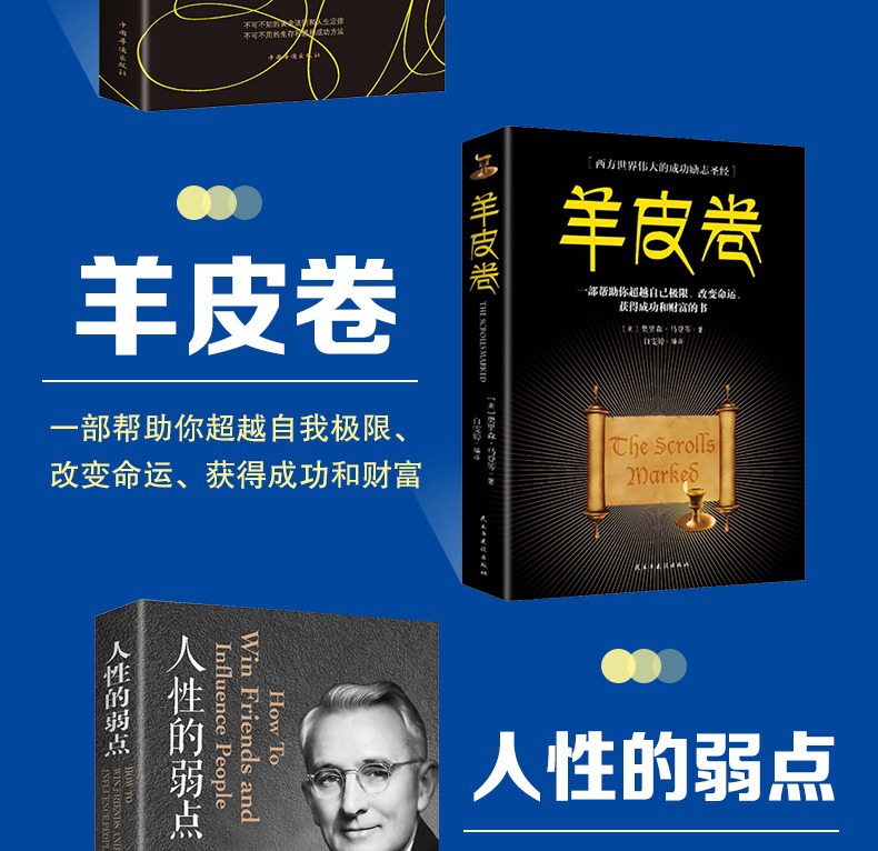 成功励志为人处事沟通技巧书籍鬼谷子墨菲定律九型人格人性的弱点详情4