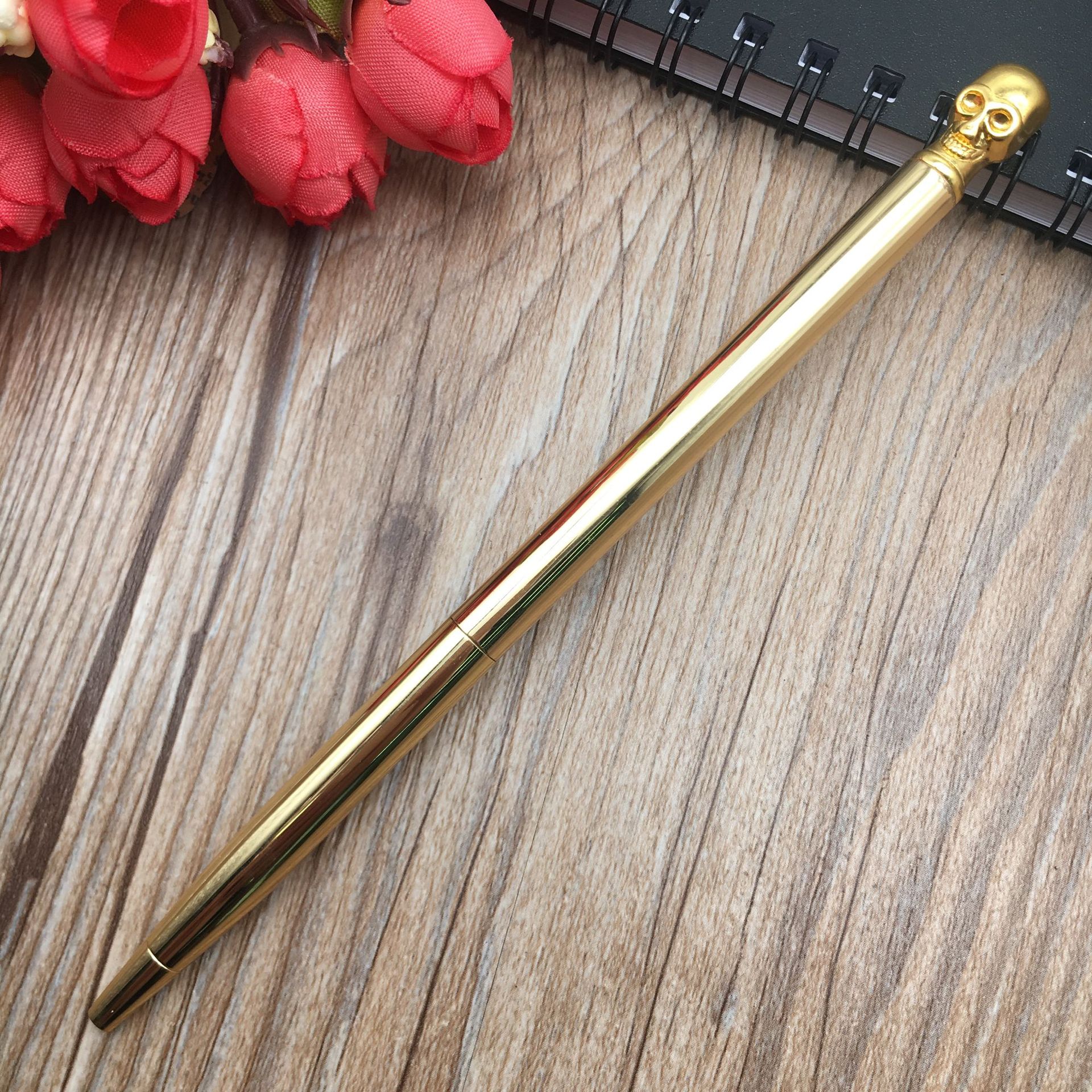 In stock: Cute Japanese and Korean skull ballpoint pens, large-head ballpoint pens, cartoon-shaped ballpoint pens that can print logos pic 7