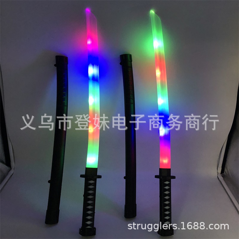 发光武士剑大号67CM发光武士刀带剑鞘儿童益智刀剑玩具批发详情16