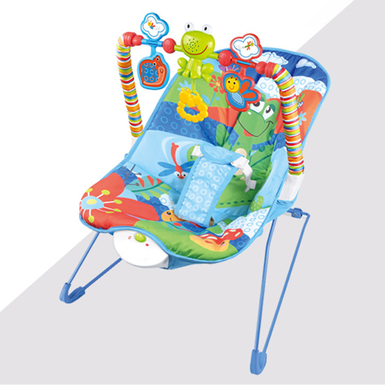 婴儿多功能电动摇椅儿童安抚震动躺椅宝宝哄睡摇篮跨境亚马逊玩具详情2
