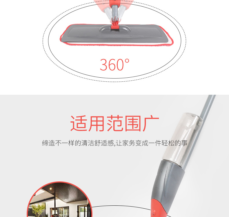 一件拿样喷雾喷水免手洗干湿两用平板拖把旋转拖布家用懒人木地板详情11