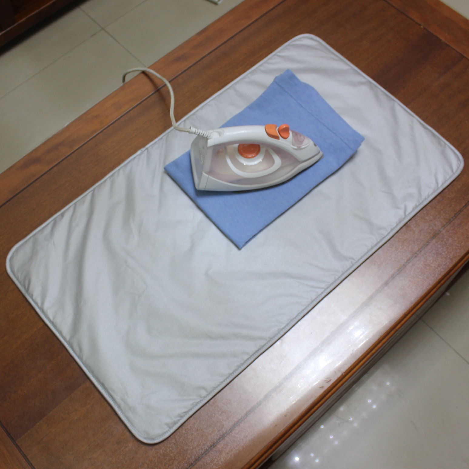 【 Chi Jia 】 Cross-border quality products: AB side all-cotton high-temperature resistant, heat-insulating and anti-scald household foldable ironing pad pic 3