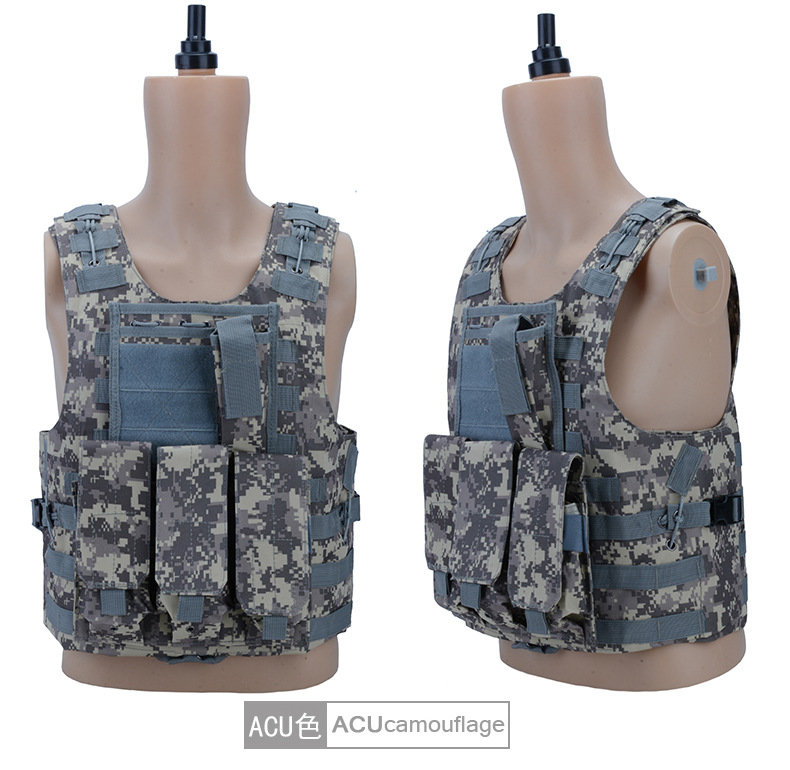 Yitu Tactical vest, anti-explosion Special training, PUBG vest, multi-functional vest, CS camouflage vest, training uniform pic 20