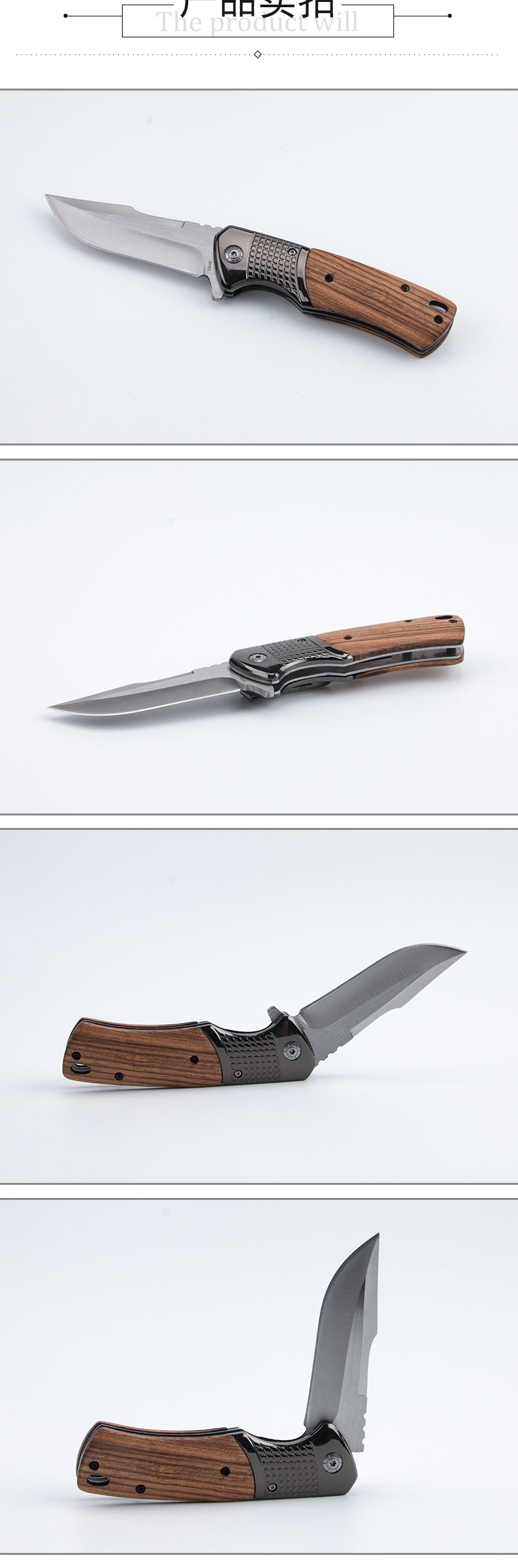 Outdoor folding knife DA96, high-hardness folding knife, multi-functional survival knife for the wild, camping self-defense tool knife pic 4