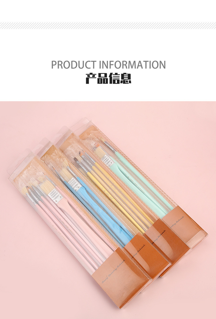Venta directa de fábrica 10pcs multifunción pinceles de aceite al por mayor acuarela guache acryl painting pen set para arte pic 8