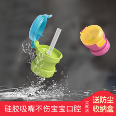 日式母婴用品宝宝吸管盖儿童便携式瓶装饮料防溢喝水防呛吸管带盖详情16