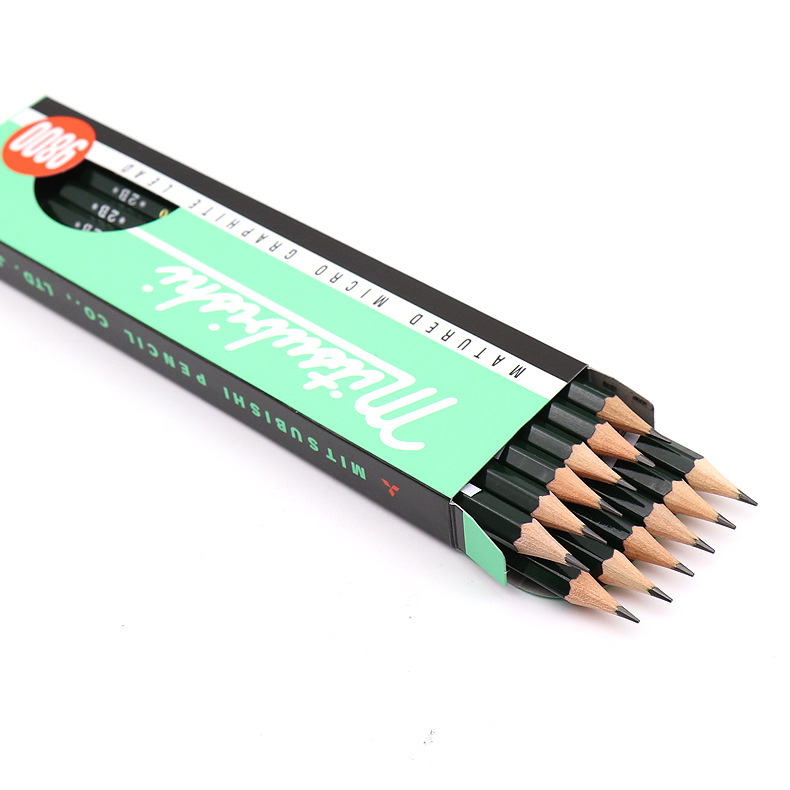 Japanese Mitsubishi 9800 pencil drawing and sketching HB quick sketch pencil art drawing and sketching student sketching 2B pencil pic 12