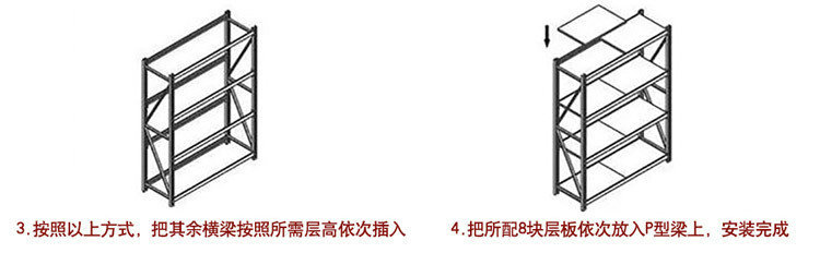 宁波货架仓储移动组合货架 家用仓库轻型货架 四层中型货架详情18
