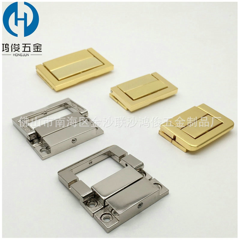 The manufacturer supplies die-cast square lock Japanese character buckle jewelry boxes, wooden boxes, lock buckle jewelry box accessories pic 10