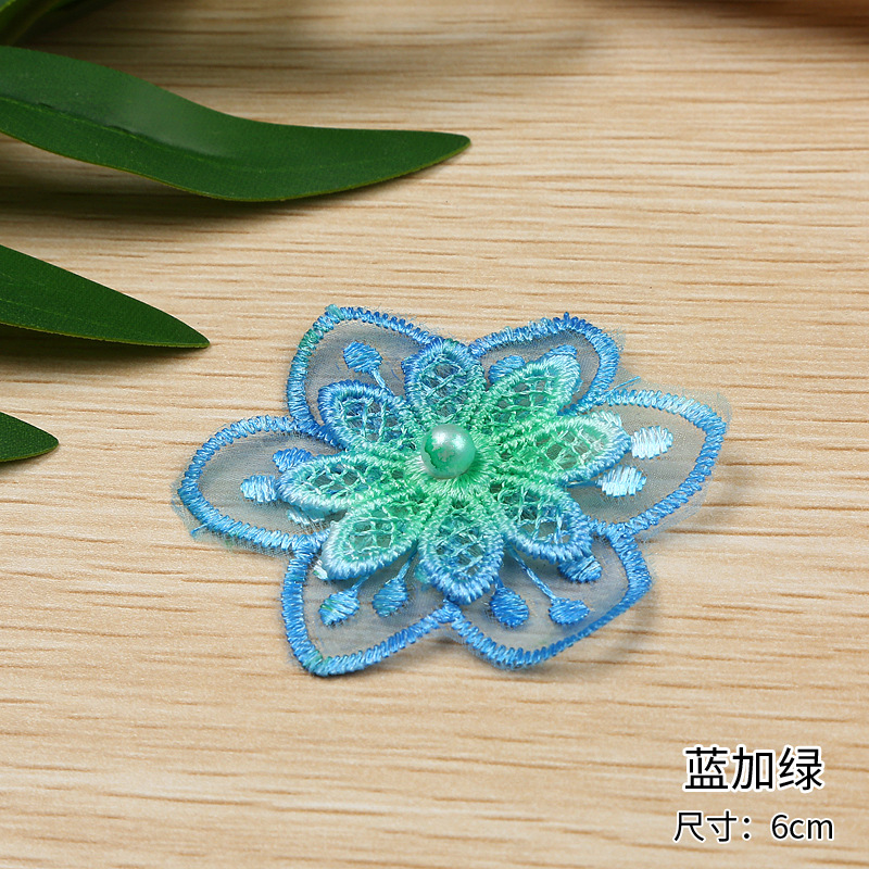 Factory direct sales and immediate supply of high-quality single-strand organza, 6CM wide double-layer organza discounted lace pic 10
