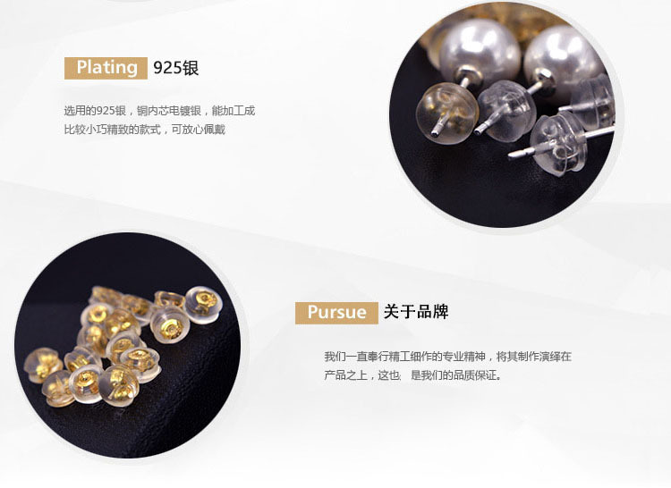 925 silver ear buckles, anti-slip ear studs, anti-drop, super tight back plug, DIY earrings, gold and silicone ear plugs, pure wholesale pic 6