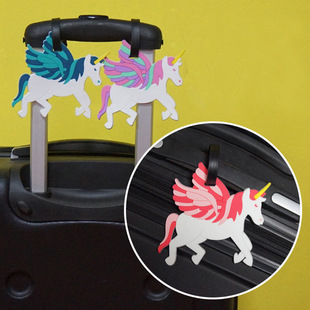 独角兽pvc软胶行李牌 菠萝行李牌 笑脸行他牌 西瓜行李吊牌登机牌详情9