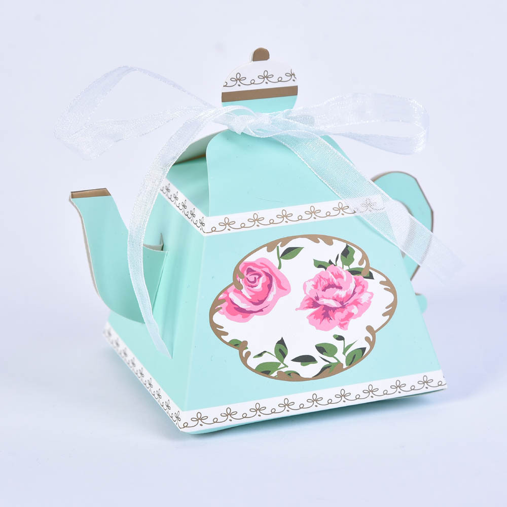 Creative European-style teapots, wedding candy boxes, spring candy boxes, gift boxes, wedding candy boxes, wedding candy packaging boxes wholesale pic 4