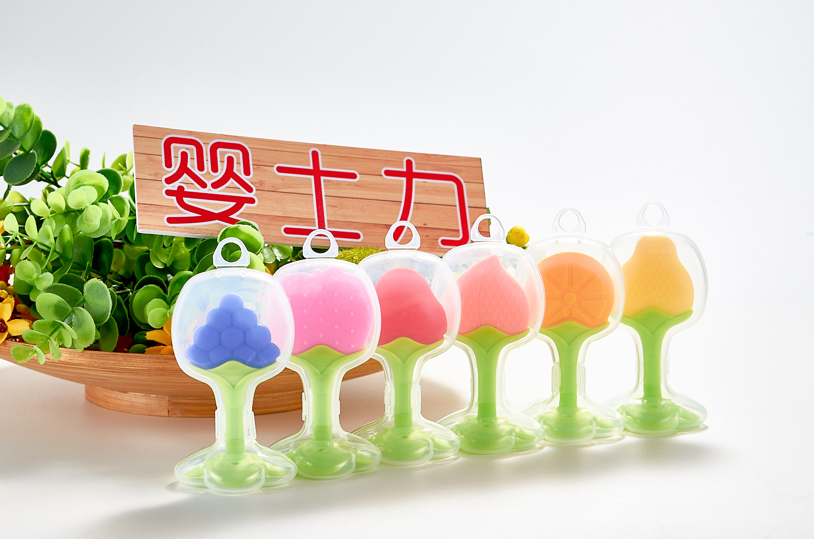 跨境新款牙胶安全婴儿牙胶 宝宝磨牙棒 水果牙胶 草莓橙子葡萄水果牙胶 无味详情12