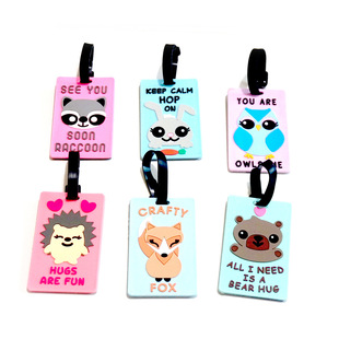 独角兽pvc软胶行李牌 菠萝行李牌 笑脸行他牌 西瓜行李吊牌登机牌详情5