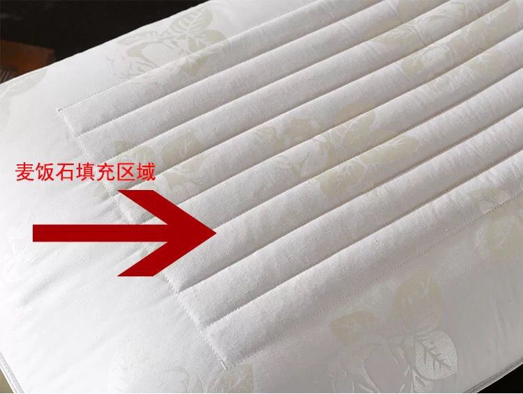 麦饭石枕头不易塌陷全棉硬枕不易变形枕芯成人护颈椎助睡眠按摩枕详情4