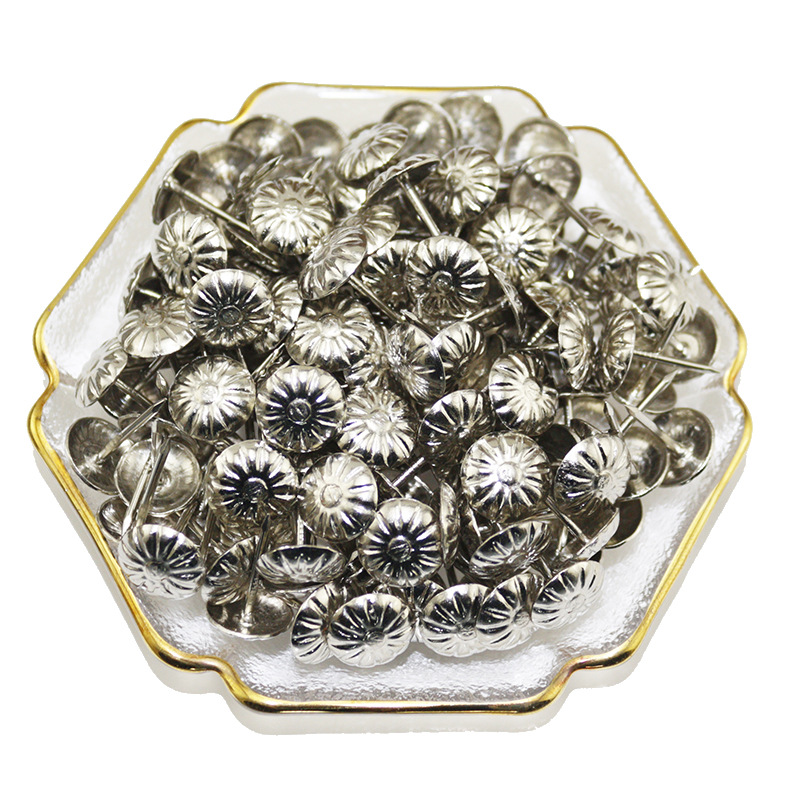 11*16MM thickened chrysanthemum bubble nail sofa box cabinet antique bronze iron nail chrysanthemum bubble nail hardware round head soft pic 8