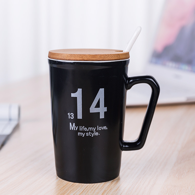Ceramic cups, creative breakfast cups, mugs, coffee cups, couple water cups, advertising cups, manufacturer supplies digital cups pic 15