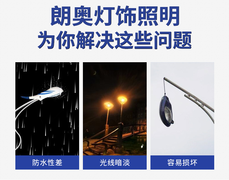 路灯LED道路照明LED路灯头户外高流明大功率路灯新农村照明路灯详情3