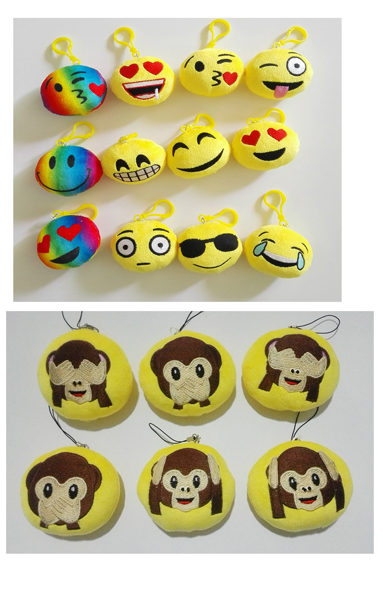 Plush toys, small pendants, dolls, keychains, cartoon smiling faces, dinosaur dolls, super cute key chain decorations pic 6