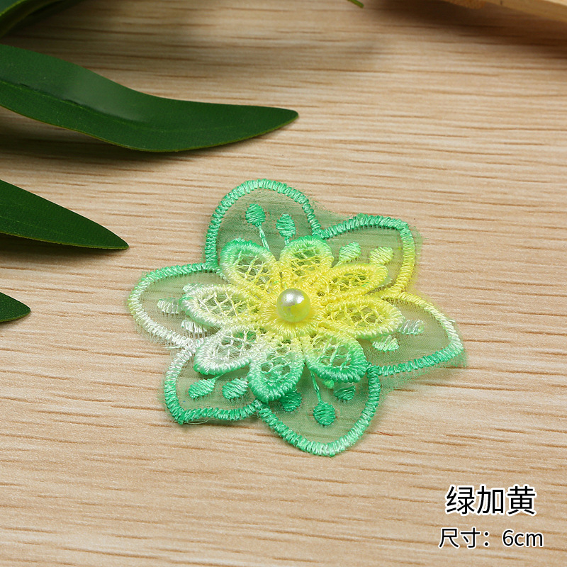 Factory direct sales and immediate supply of high-quality single-strand organza, 6CM wide double-layer organza discounted lace pic 8