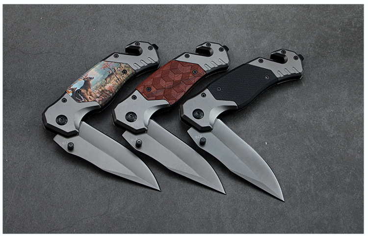 Outdoor folding knife, camping tactics, high-hardness knife, multi-functional survival portable folding knife, mini knife pic 10