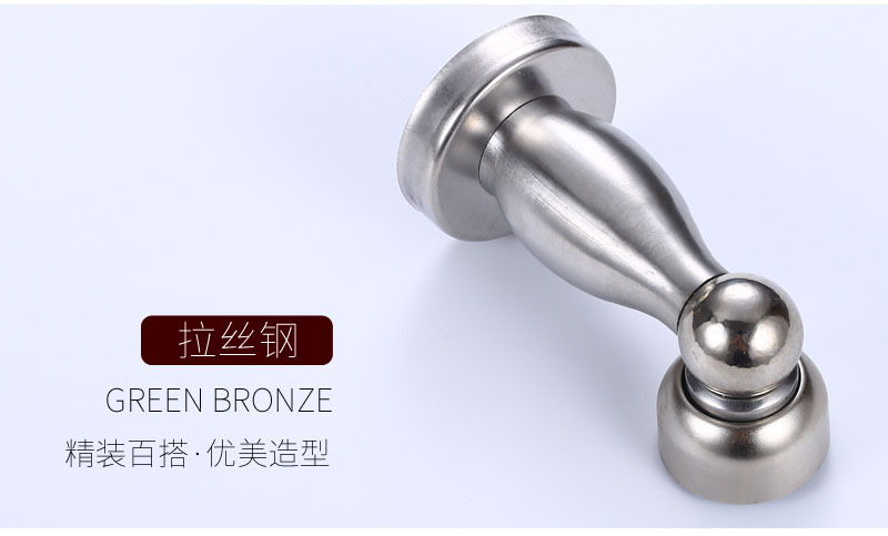 Stainless steel door stops for hotel engineering room doors, anti-collision and anti-wind strong magnetic wall stops for bedroom wooden doors and bathroom door stops pic 3