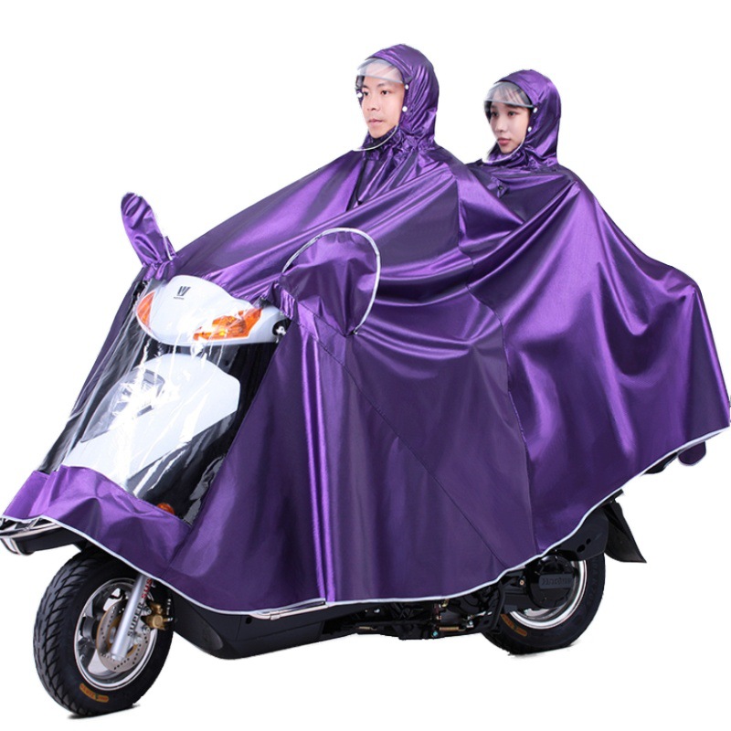 Factory direct supply raincoat, electric trolley, single and double men, enlarged and thickened, double-brim rain cover, waterproof foot cover raincoat pic 16