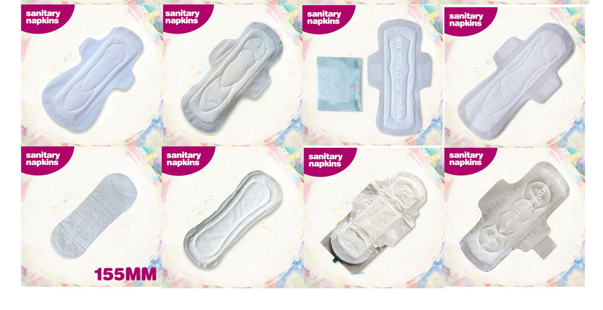 出俄罗斯东南亚非洲240/280/330加长卫生巾155护垫厂家批发尾巴货详情7