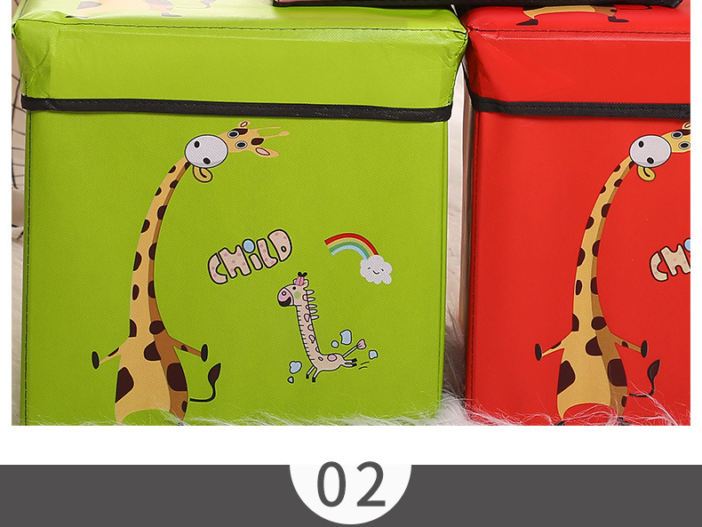 Cross-border bestseller creative storage stool, cartoon shoe-changing stool, laminated waterproof underwear, fabric home goods storage box pic 6