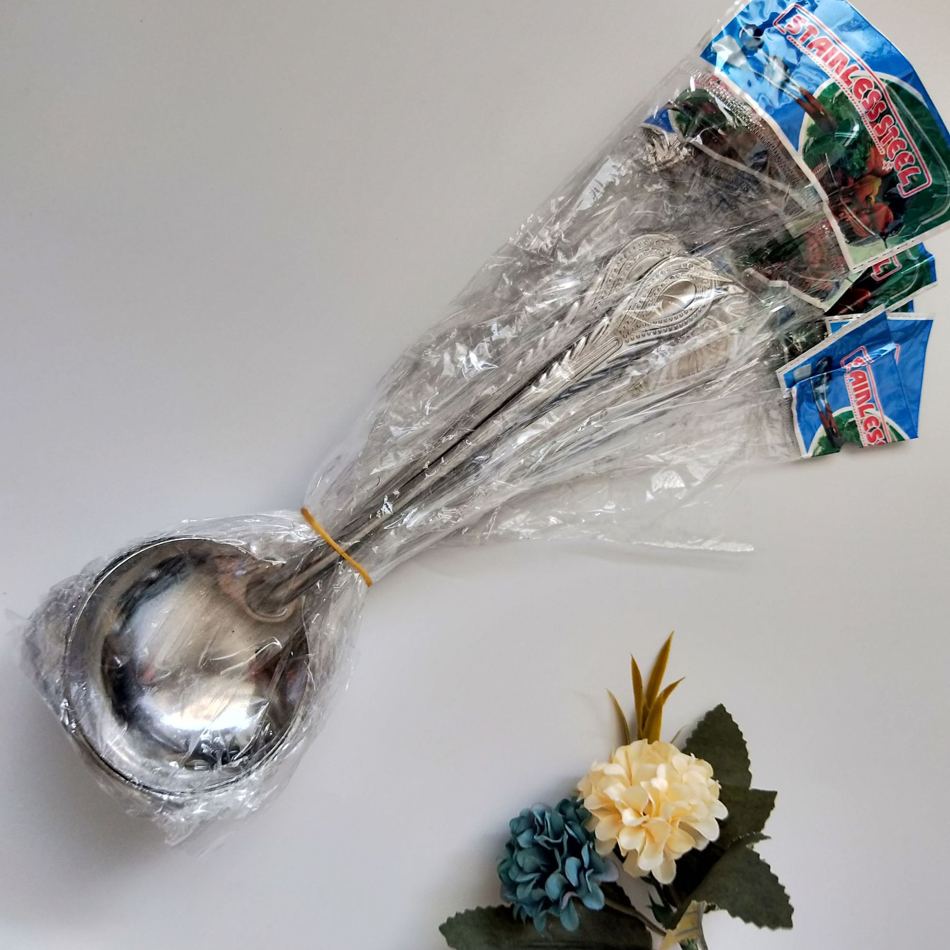 【 Zone 2-4 】 Large phoenix-tail soup spoon 10 per bundle 2000 per piece, metal soup spoon, long-handled soup spoon, phoenix-tail soup spoon, spoon 1 yuan wholesale supply pic 1