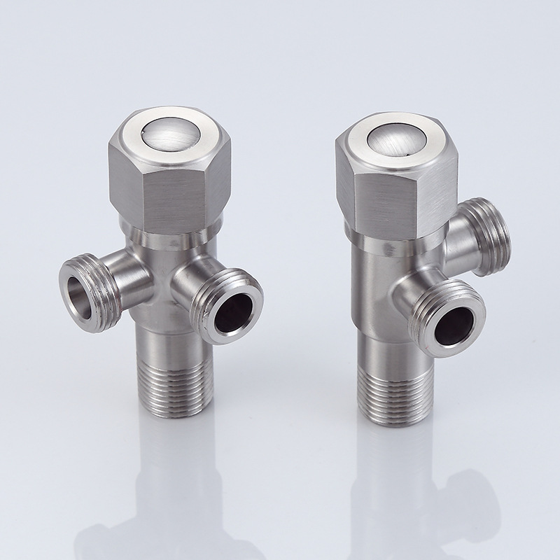 304不锈钢角阀一进二出马桶角阀加长三角阀加厚黄铜阀芯卫浴批发详情59