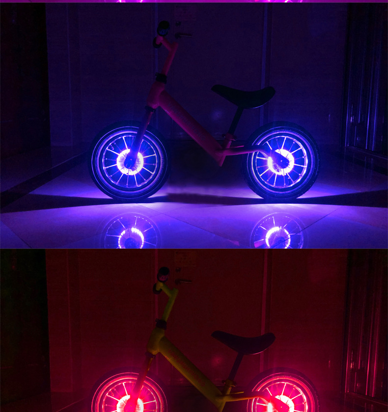 WIMBIKE儿童平衡车花鼓灯自行车风火轮滑步车灯USB充电智能自动详情6