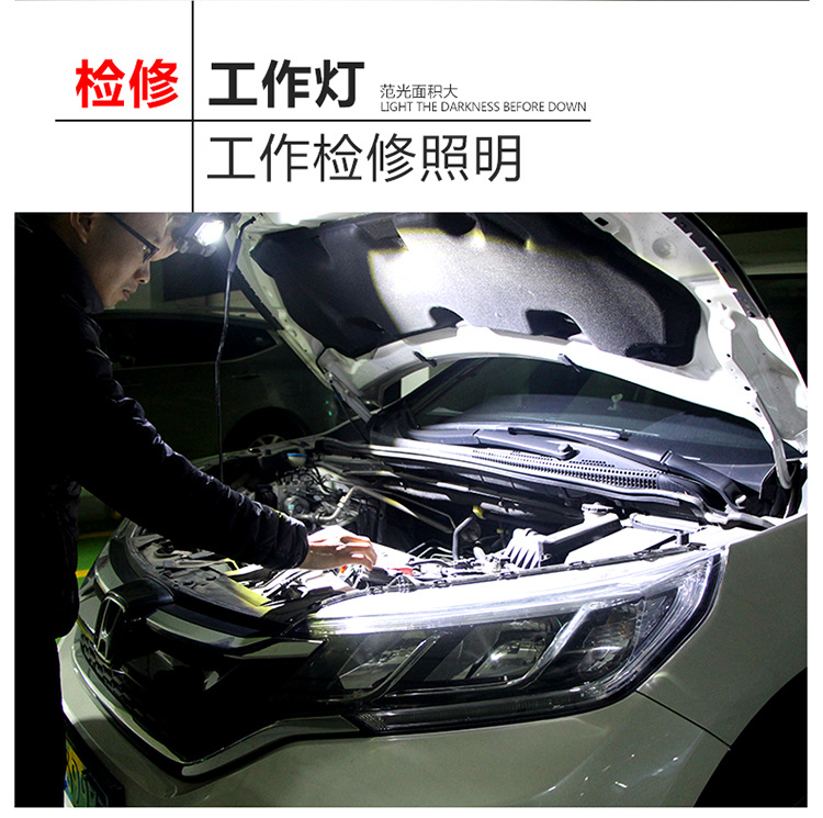 Factory direct supply of LED high-intensity flashlights, aluminum alloy COB flashlights, mini small flashlights, USB charging pic 9