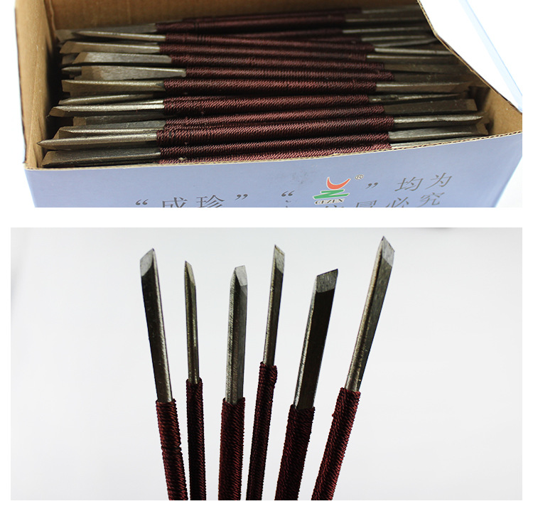 Chengzhen engraving knife, seal engraving knife, hard alloy stone engraving knife, seal engraving knife, wood carving knife, large, medium, small, flat and slanted, for students to practice pic 6
