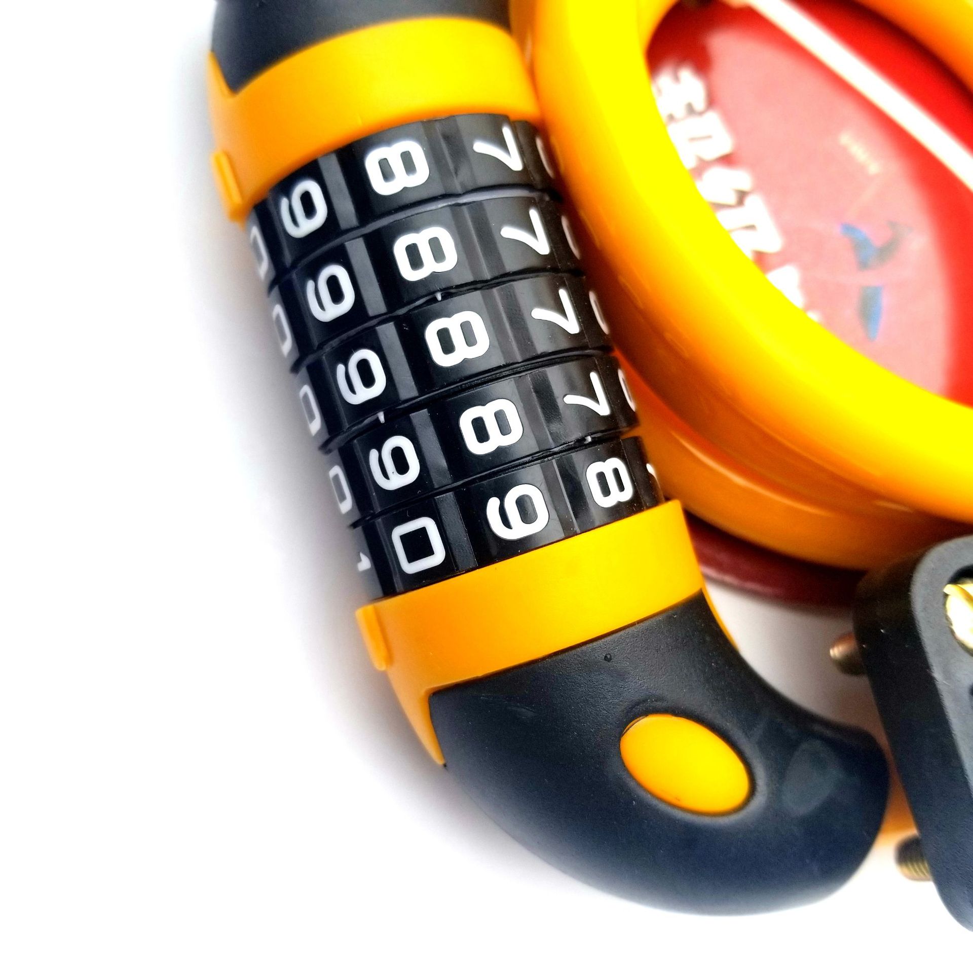 Mountain bike five-digit combination lock, bicycle lock, wire chain lock, cycling equipment accessories, smooth vehicle industry pic 8
