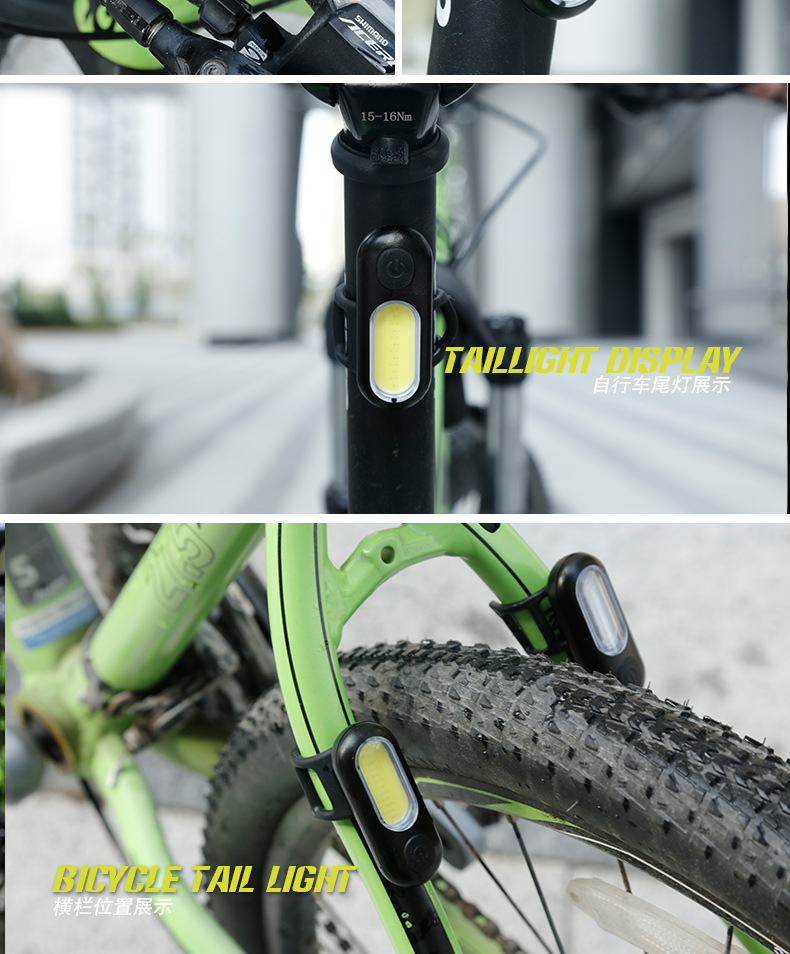 GOOFY bicycle taillights, usb charging, waterproof flashing mountain bike lights, night driving warning lights, cycling equipment accessories pic 11