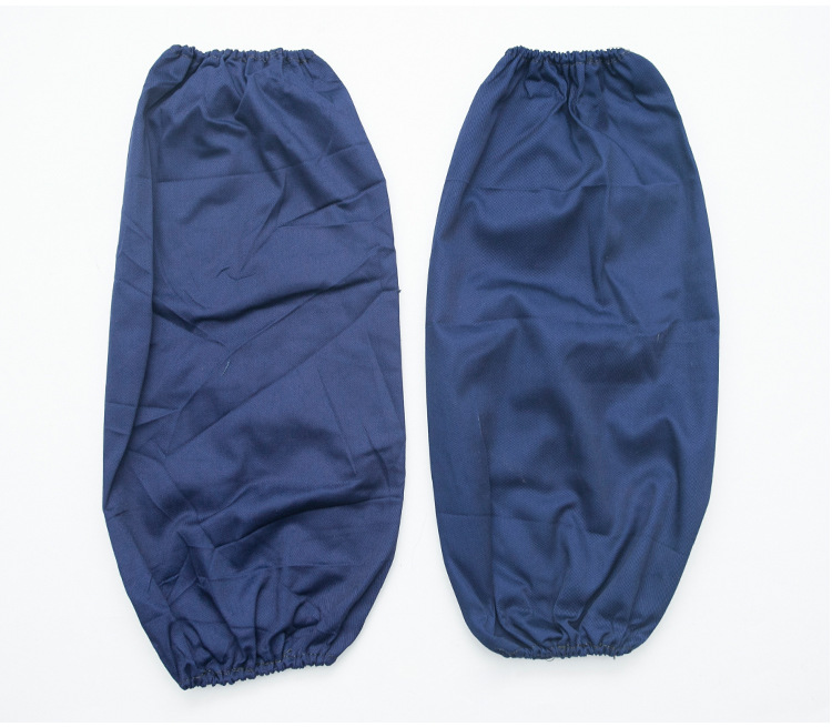 Wear-resistant welded sleeves for both men and women, thickened anti-stain labor protection work sleeves, wholesale printed household aprons, dirt-resistant denim sleeves pic 11