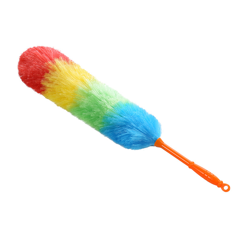 Cross-border wholesale of colored PP silk feather dusters, short dusters, household dust removal, static dust sweeping, anti-static, static dust removal pic 8