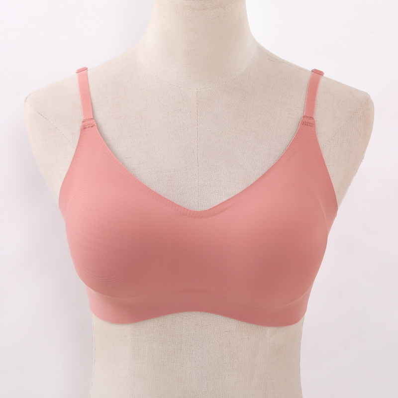 日本无痕内衣胸罩女聚拢舒适美背纯色透气莫代尔收副乳u型文胸详情22