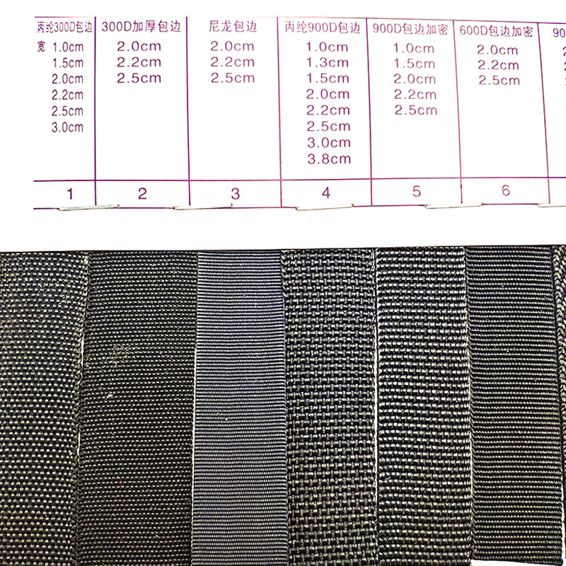 厂家直销 现货供应美国纹丙纶织带 1-5公分彩色背包带 pp包边带详情20